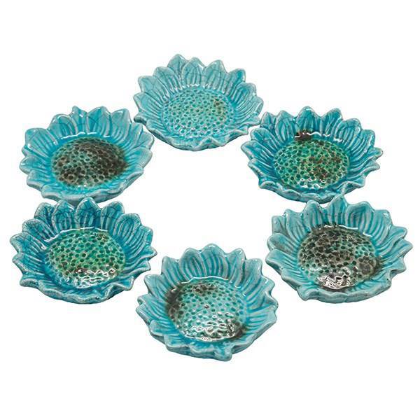 ست هفت سین طرح گل آفتابگردان - 6 تکه، Sun Flower Haft Seen Set - 6 Pieces