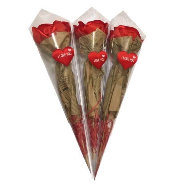 گل مصنوعی بانیبو مدل Love مجموعه 3 عددی