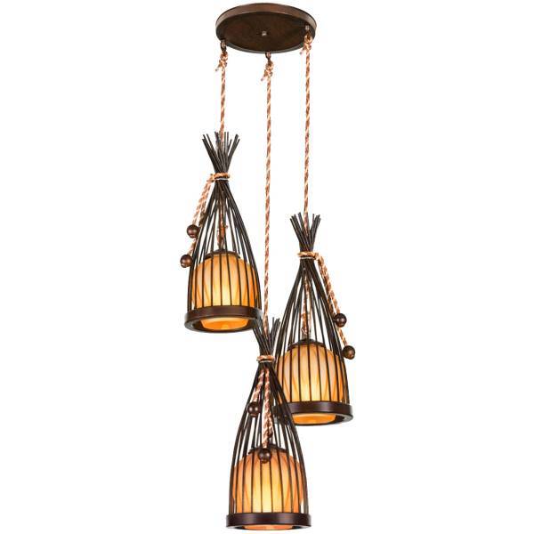 چراغ آویز دارکار مدل الینا 3 شعله کد 82، Darkar 82 Three Branches Elina Hanging Lamp