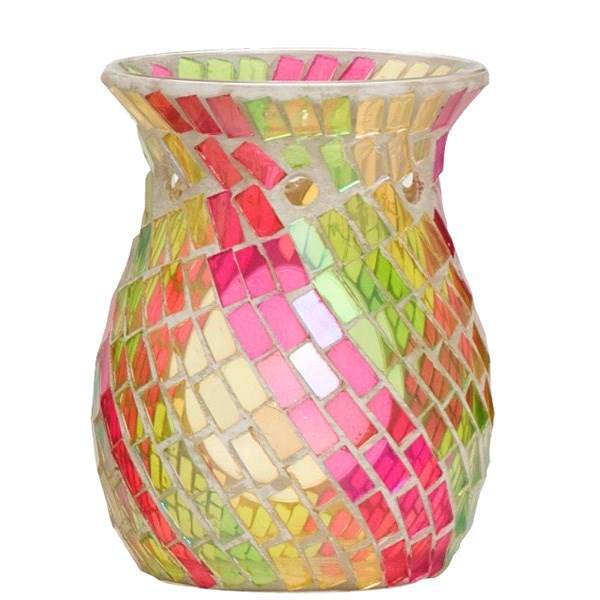 جاشمعی ینکی کندل برای تارت مدل صورتی سبز، Yankee Candle Petal For Tart Pink Green Candle Holder