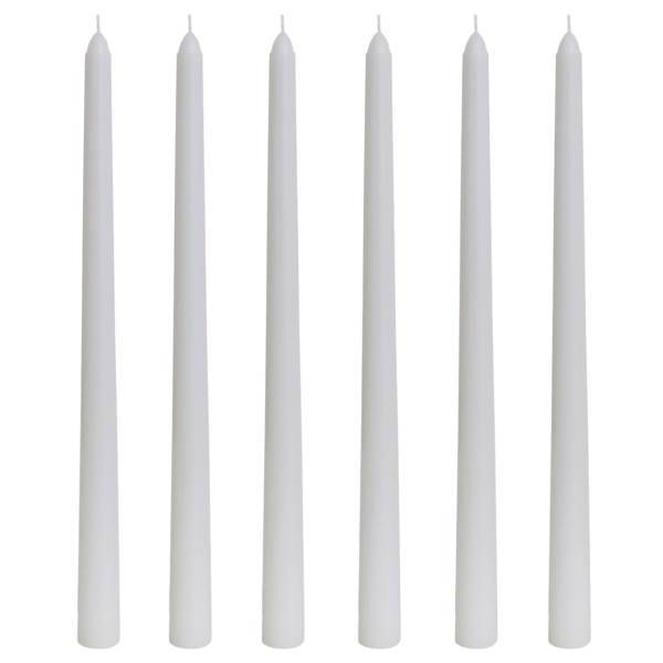 شمع مینا مدل 6600W01 بسته 6 عددی، Mina Candles 6600W01 Taper Pack of 6