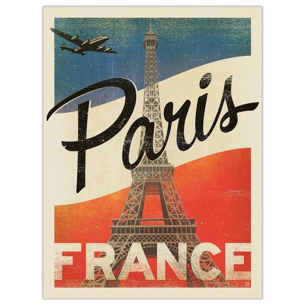 تابلوی کیدتونز طرح 2 Paris سایز 30 × 40، Kidtunes Paris 2 Tableau 30 x 40