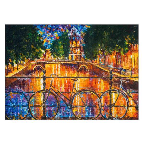 تابلو شاسی ونسونی طرح Afremov Paintings سایز 50x70 سانتی متر، Wensoni Afremov Paintings Chassis Size 50 x 70 Cm