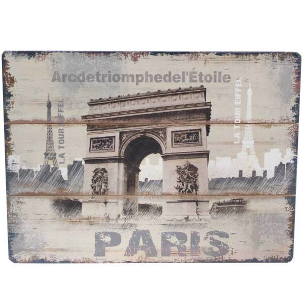تابلو شاسی هوم استایل مدل پاریس سایز 40x30 سانتی متر، HomeStyle Paris Wood Chassis Size 40x30 Cm