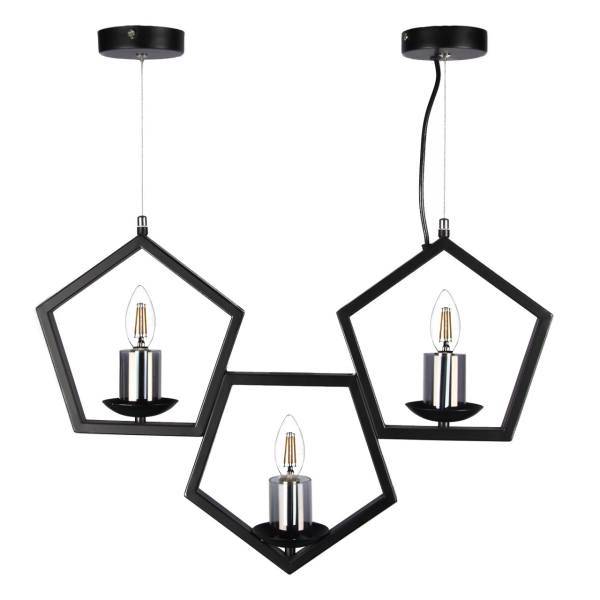 لوستر 3 شعله طرح کندوی عسل دیلایت 3 شعله کد SD347/3، Delight SD347/3 Three Branch Hanging Lamp