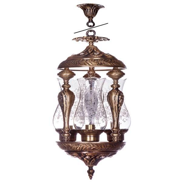 لوستر چشمه نور 3 شعله کد C2705، Cheshmeh Noor Three Branches C2705 Chandelier