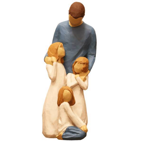 مجسمه امین کامپوزیت مدل Family Grouping کد 510 بسته 2 عددی، Amin Composite Family Grouping 510 Statue Pack Of 2