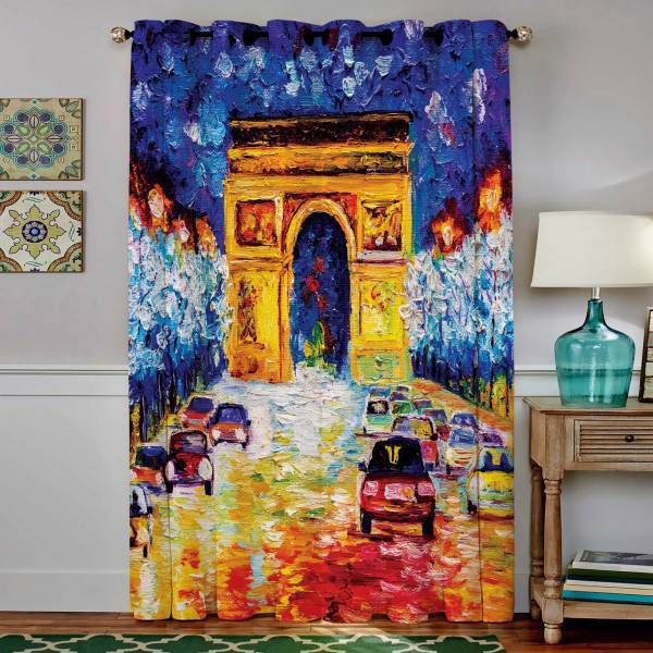 پرده مخمل رنس مدل C4-50124 ارتفاع 190 سانتی متر، Rence C4-50124 Curtain 190 cm