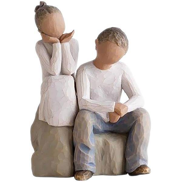 مجسمه ویلو تری مدل خواهر و برادر، Willow Tree Brother And Sister 27352 Statue