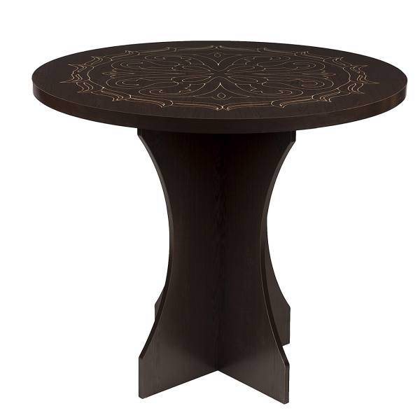 میز ناهار خوری صنایع چوب قائم کد K302 سایز 100 × 100، Sanaye Choob Ghaem K302 MDF circle Dinning Room Table Size 100 x 100