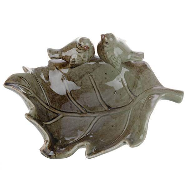 ظرف مدل برگ و دو جوجه کد PRS-103 سایز بزرگ، Leaf And Two Chickens PRS-103 Large Dish