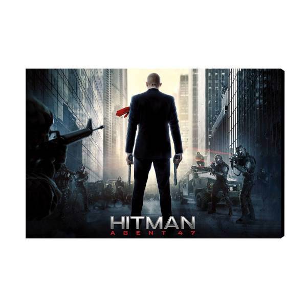 تابلو شاسی عرش مدل AS258 طرح hitman سایز 20x30 سانتی متر