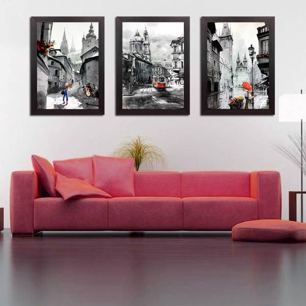 تابلو 3 تکه نگارین گالری کد P-50.70-01