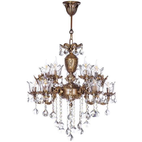 لوستر چشمه نور 12 شعله کد S3515/6A، Cheshmeh Noor S3515/6A Twelve Flames Chandelier