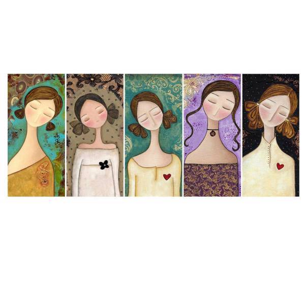 تابلو گالری نفیس کد NG11 مجموعه 5 عددی
