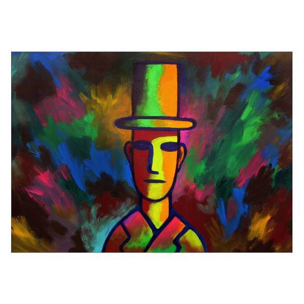 تابلو شاسی ونسونی طرح Charles Thomson Art سایز 50x70 سانتی متر، Wensoni Charles Thomson Art Chassis Size 50 x 70 Cm