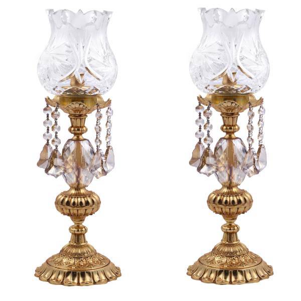 شمعدان برنزی دیلایت کد MCR91087Gold یک جفت، Delight MCR91087Gold Candle Stick A Pair