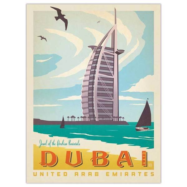 تابلوی کیدتونز طرح Dubai سایز 30 × 40، Kidtunes Dubai Tableau 30 x 40