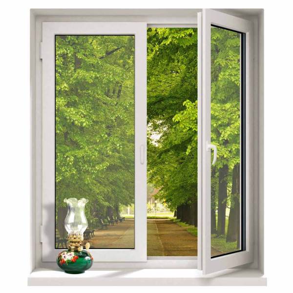 استیکر سه بعدی ژیوار طرح پنجره های رو به پارک جنگلی، Zhivar Windows Facing The Forest Park 3D Sticker