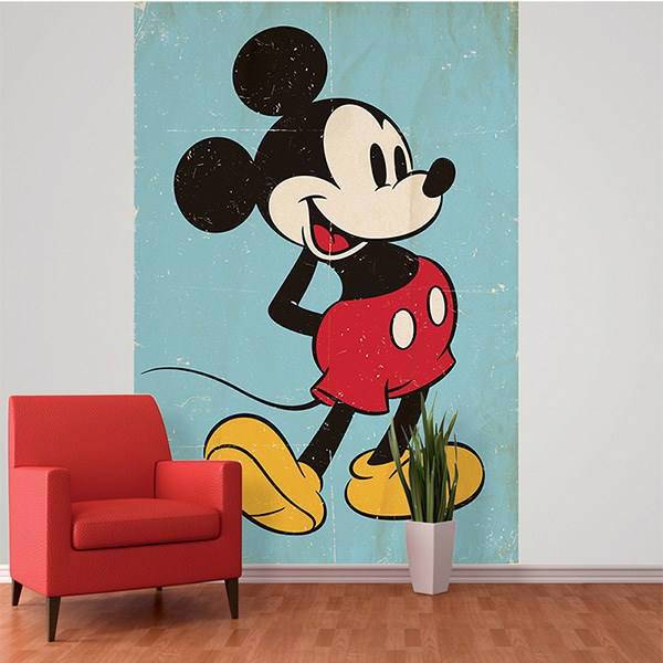 کاغذ دیواری 1وال مدل میکی ماوس، 1Wall Deco Mural Mickey Mouse Wallpaper