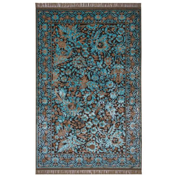 فرش ماشینی عرش طرح بهراد زمینه آبی