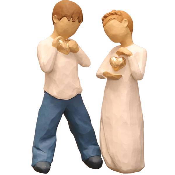 مجسمه امین کامپوزیت مدل Family Grouping کد532 بسته دوعددی، Amin Composite Family Grouping 532 Statue Pack Of 2