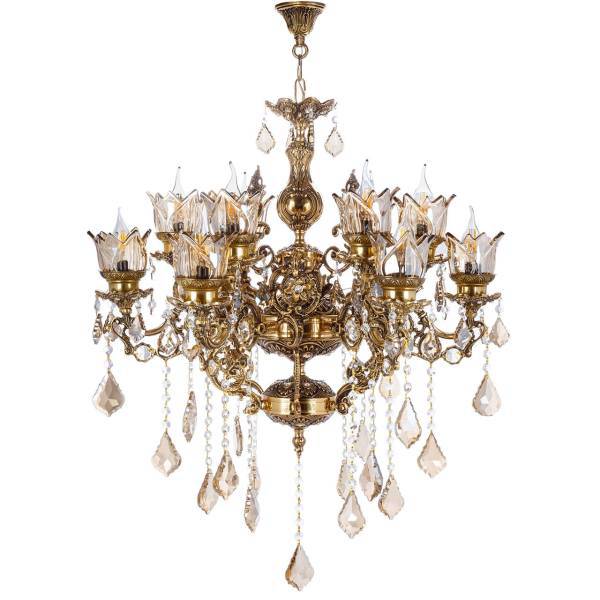 لوستر چشمه نور 10 شعله کد C2502، Cheshmeh Noor Five Branches C2502 Chandelier