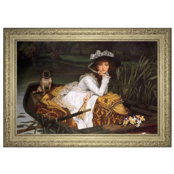 تابلو گالری هنری پیکاسو مدل بانوی جوان در قایق