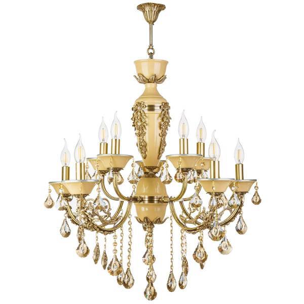 لوستر چشمه نور 12 شعله کد C2919/6AC، Cheshmeh Noor C2919/6AC Twelve Flames Chandelier