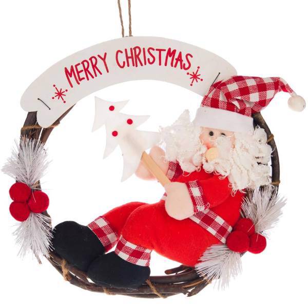 آویز عروسکی پشت دری مدل بابانوئل، Santa Claus Doll Pendant