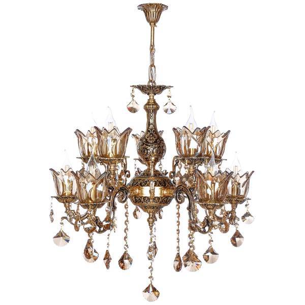 لوستر چشمه نور 10 شعله کد C2729، Cheshmeh Noor C2729 Ten Flames Chandelier