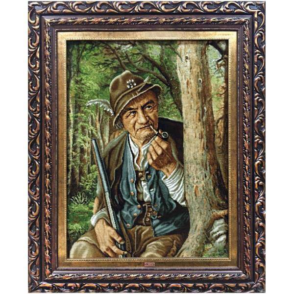 تابلو فرش طرح شکارچی کد 7734