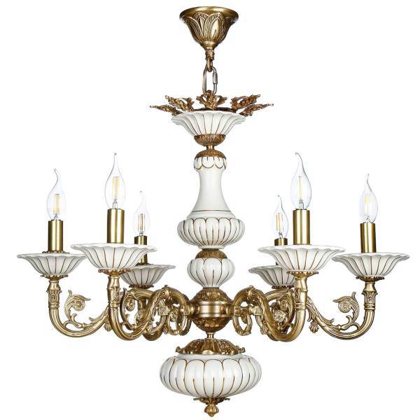 لوستر چشمه نور 6 شعله کد C2915/6، Cheshmeh Noor C2915/6 Six Flames Chandelier