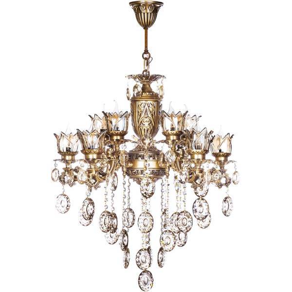 لوستر چشمه نور12 شعله کد S3542/6A، Cheshmeh Noor S3542/6A Twelve Flames Chandelier