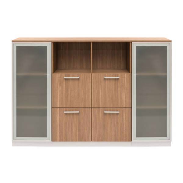 کمد اداری فرآذین مدل FED-SP7-01 بلوطی روشن، Farazin FED-SP7-01 Light Oak Cupboard