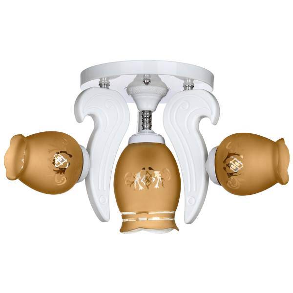 لوستر سقفی چشمه نور 4 شعله کد G532/4-WT، Cheshmeh Noor G532 Four Flames Ceiling Chandelier