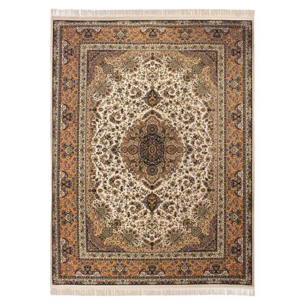 فرش ماشینی کتیبه طرح سالاری کد FR152 زمینه کرم