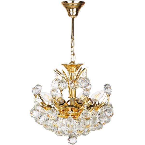 لوستر چشمه نور 7 شعله کدH6670/30G، Cheshmeh Noor H6670/30G Seven Flames Chandelier