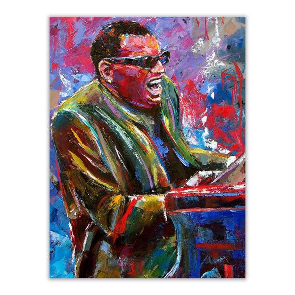 تابلو شاسی گالری آگاپه مدل E25 طرح Ray Charles، Agape Gallery E25 Ray Charles MDF Printed Mount