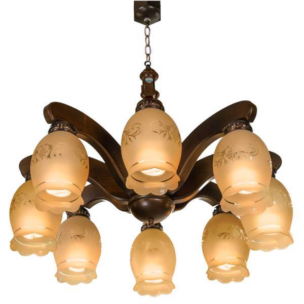 لوستر دارکار مدل افسون 8 شعله کد 225، Darkar Afsoon Eight Branches 225 Chandelier