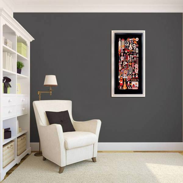 تابلو نگارین گالری کد P-30.70-09