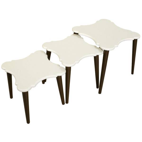 میز عسلی طراحان مدل VIN- 40، Tarahan VIN- 40 Side Table Set 3 pcs