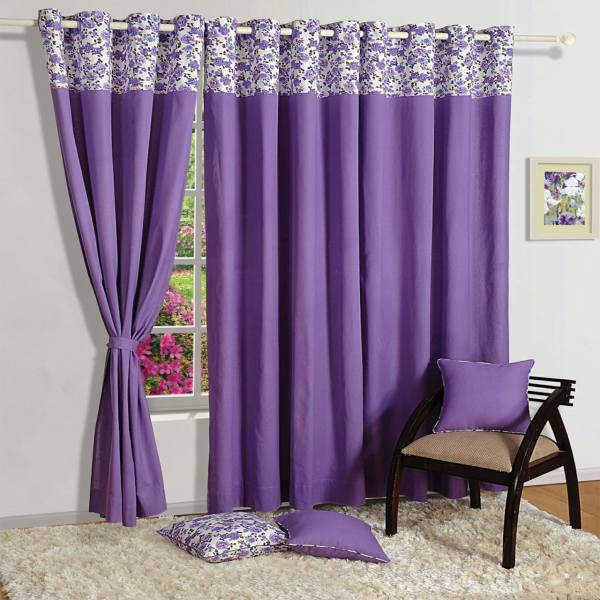 پرده کتان ساوایام هند مدل CU PCC 1657 ارتفاع 190 سانتی متر، Swayam CU PCC 1657 Curtain 190cm