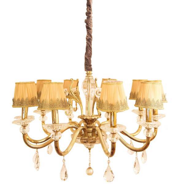 لوستر مجلل10 شعله کد10/ 73625، Mojalal 73625/10 ten Flames Chandelier