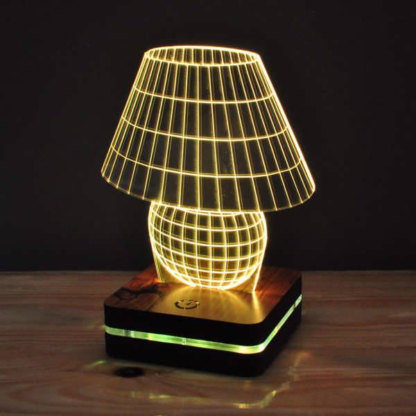 چراغ خواب موهومی طرح چراغ خواب هفت رنگ، Mohomi Wirelight 7 Color Lamp Table Lamp