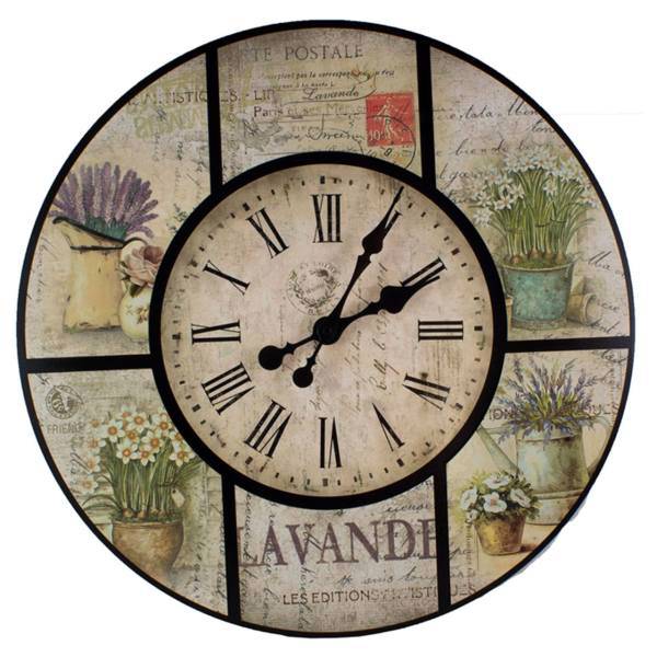 ساعت دیواری گلدن طرح levender کد 10010193