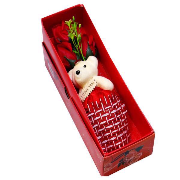 جعبه گل و عروسک ایرسا مدل Love-1، Irsa Love-1 Doll And Flower Box