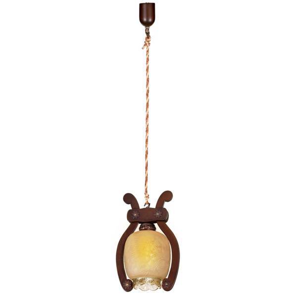 چراغ آویز دارکار مدل رز تک شعله کد 128، Darkar 128 One Branch Rose Hanging Lamp