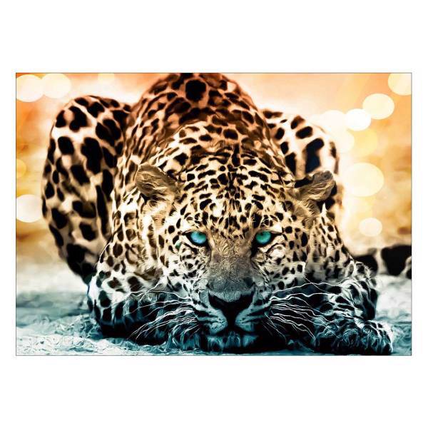 تابلو شاسی ونسونی طرح Green Eye Tiger سایز 50x70 سانتی متر، Wensoni Green Eye Tiger Chassis Size 50 x 70 Cm