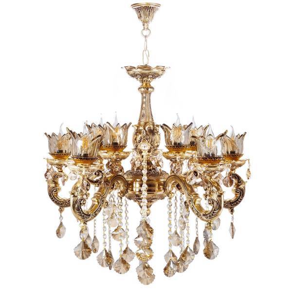 لوستر چشمه نور12شعله کد M3506/6A، Cheshmeh Noor M3506/6A Twelve Flames Chandelier